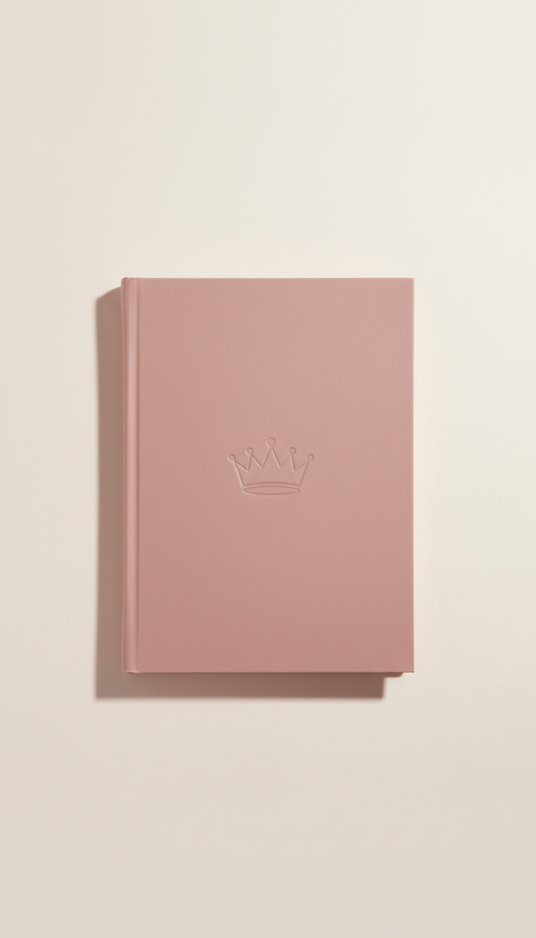 Soft Matte Blush Journal Crown Icon