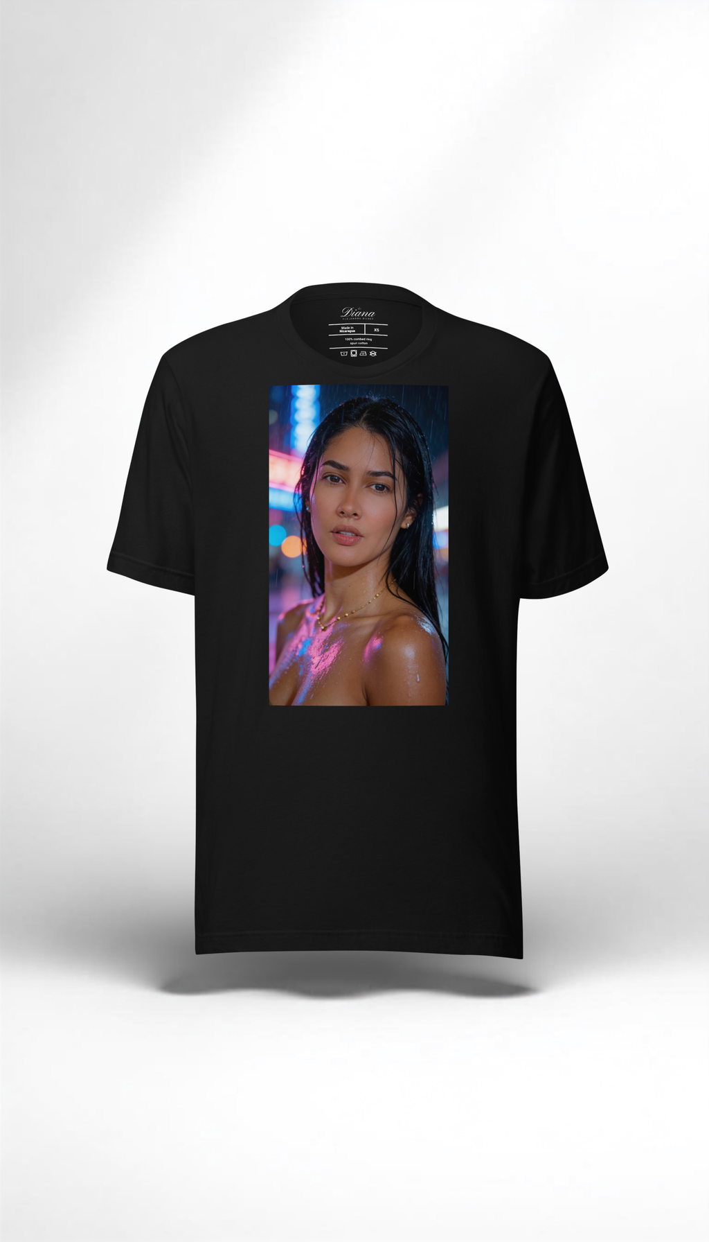 Diana Alejandra Gomez — Neon Rain Tee