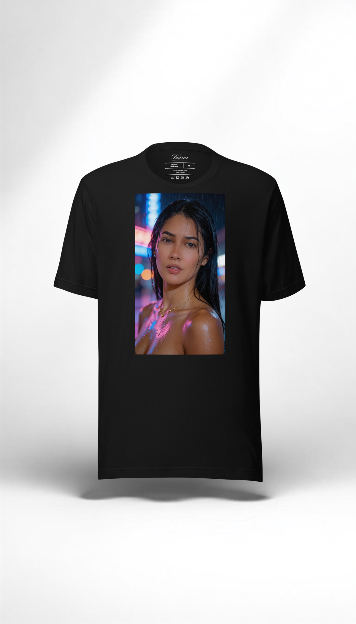 Diana Alejandra Gomez — Neon Rain Tee