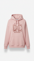Pink hoodie with DAG monogram