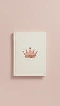 Rose Gold Crown Motif Journal