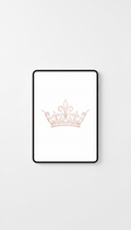 Digital Planner With Rose Gold Crown