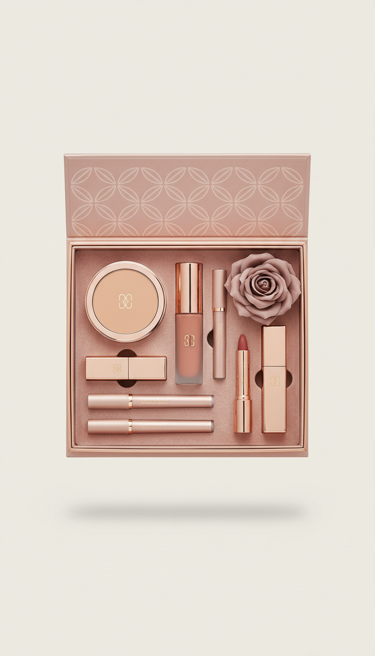 Beauty Kit in Rose Gold Packaging